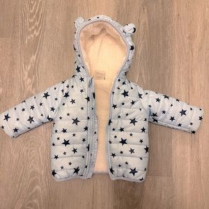 6-9m Sherpa Lined Baby Coat